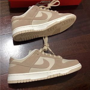 Women’s Nike Dunk Sand Drift. Brand new never worn - has “defects”.